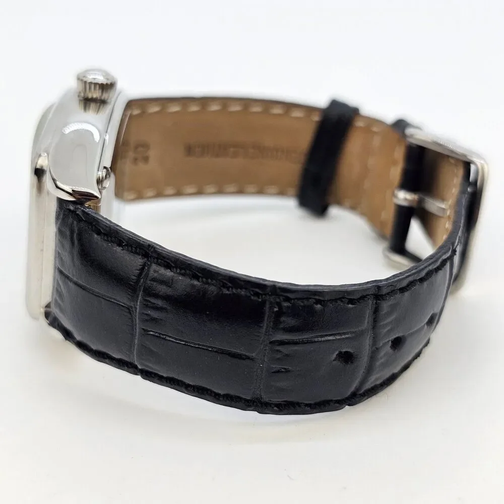 Buran Moonphase‎ Mechanical Watch 34MM Black Dial Leather Bands Limited Edition